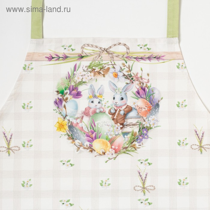 Фартук Этель &laquo;Уютная Пасха&raquo; 60х70 см, 100% хлопок, саржа 190 гр/м2