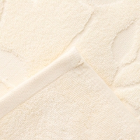 Полотенце махровое жаккардовое LoveLife Flowers 70х130 см, цвет молочный, 100% хл, 500 гр/м2