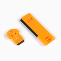 Свисток для выживания с огниво, высокочастотный, оранжевый, 8 см Свисток для выживания с огниво, высокочастотный, оранжевый, 8 см