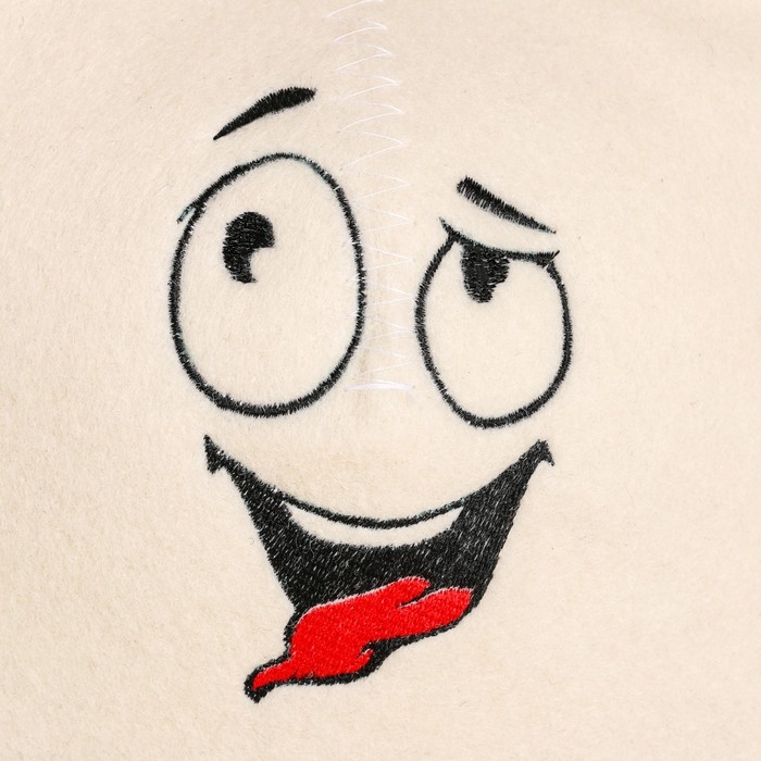 Шапка для бани с вышивкой Шапка для бани с вышивкой "Настроение 2"