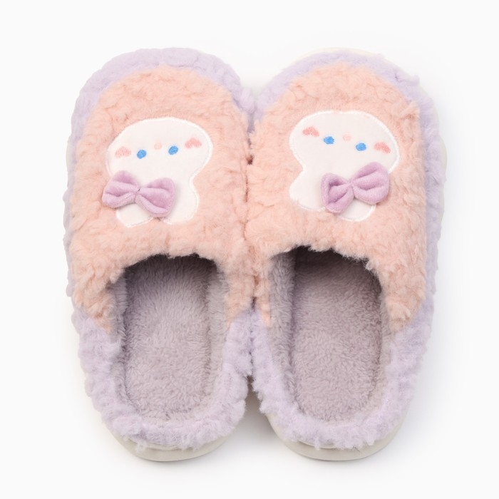 Тапочки детские, размер 34-35, сиреневый