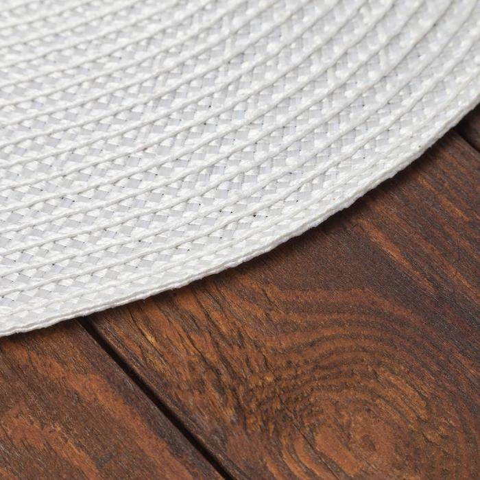 Салфетка сервировочная Доляна Салфетка сервировочная Доляна "Овал", цв.белый, 45*30 см