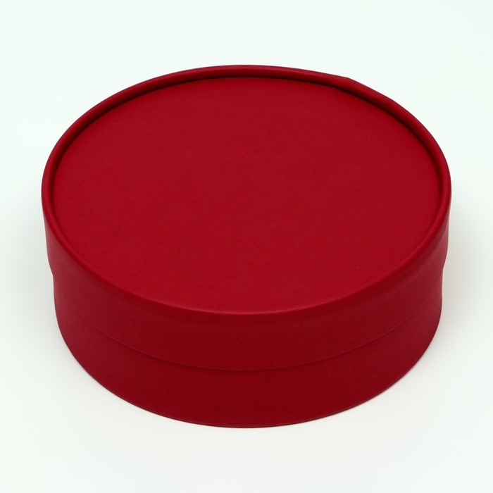 Коробка - тубус 2 в 1, низкие с глухой крышкой Коробка - тубус 2 в 1, низкие с глухой крышкой "Винный", 21 х 7 - 18 х 6 см