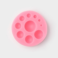 Молд Доляна «Полусфера», силикон, 6,5×6,5×1,5 см, цвет МИКС Молд Доляна «Полусфера», силикон, 6,5×6,5×1,5 см, цвет МИКС