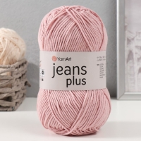 Пряжа "Jeans plus" 55% хлопок, 45% акрил 160м/100гр (83 пудра) Пряжа "Jeans plus" 55% хлопок, 45% акрил 160м/100гр (83 пудра)