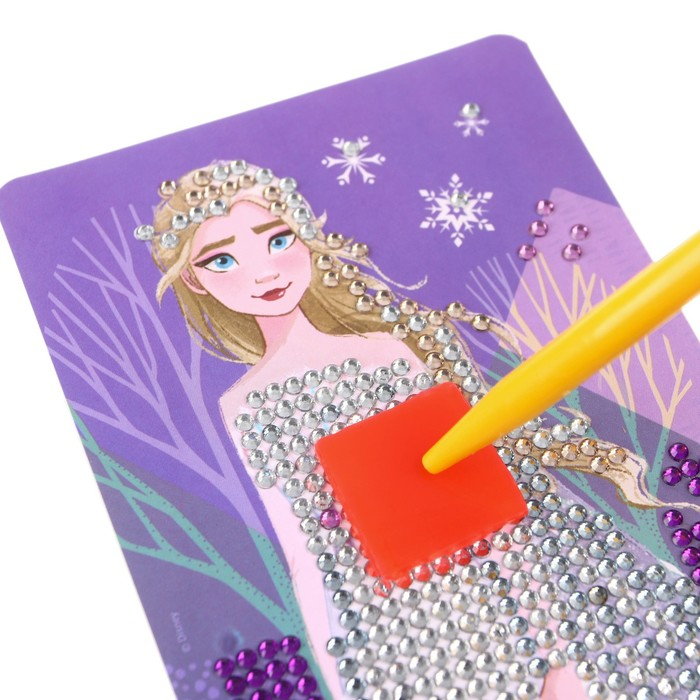 Алмазная мозаика на шкатулке, 12х9х4 см, Холодное сердце