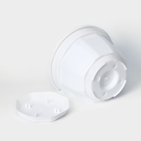 Кашпо настенное «Ника», d=20 см, 3 л, цвет белый Кашпо настенное «Ника», d=20 см, 3 л, цвет белый