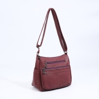 Сумка-мешок на молнии, цвет розовый