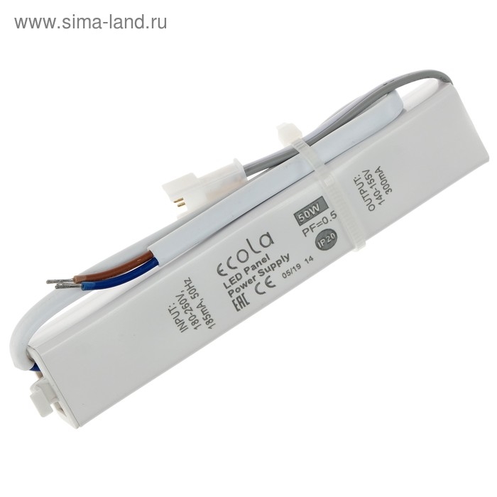 Драйвер для универсальной панели Ecola LED panel Power Supply, 50 Вт, 220 В Драйвер для универсальной панели Ecola LED panel Power Supply, 50 Вт, 220 В
