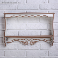 Полка навесная "Прованс" с ламинацией, 2 полки, 49&times;33&times;13 см