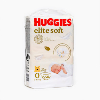 Подгузники "Huggies" Elite Soft 0+ до 3.5 кг, 50 шт Подгузники "Huggies" Elite Soft 0+ до 3.5 кг, 50 шт
