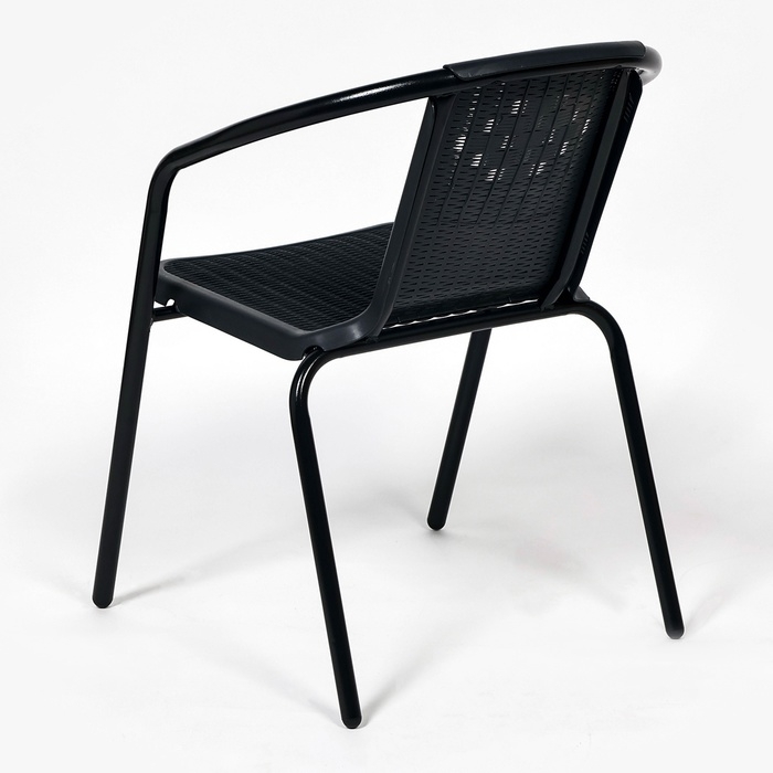 Набор садовой мебели: Стол 120 х 90 х 72 и 4 стула черного цвета Набор садовой мебели: Стол 120 х 90 х 72 и 4 стула черного цвета