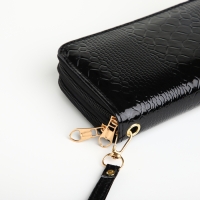 Кошелёк женский на молниях, цвет чёрный Кошелёк женский на молниях, цвет чёрный