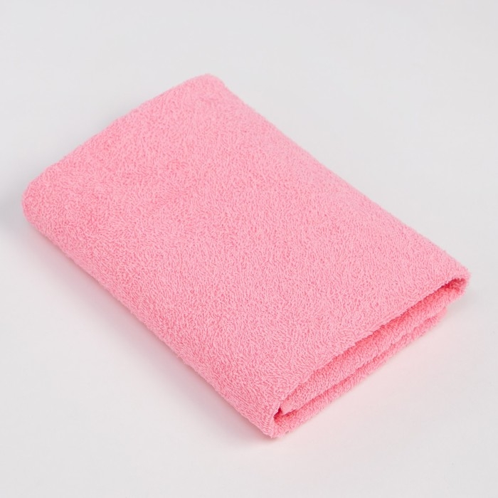 Полотенце  махровое Экономь и Я 100*150 см, цв. розовый, 100% хлопок, 350 гр/м2