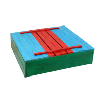 Песочница деревянная, с крышкой, 130 × 130 × 52 см, сосна, крашеная Песочница деревянная, с крышкой, 130 × 130 × 52 см, сосна, крашеная