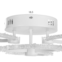 Люстра "Кольца" LED 80Вт Белый 2700-6400к 60х45х14 Люстра "Кольца" LED 80Вт Белый 2700-6400к 60х45х14