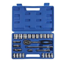 Набор инструментов в кейсе ТУНДРА, автомобильный, 1/2", 25 предметов Набор инструментов в кейсе ТУНДРА, автомобильный, 1/2", 25 предметов