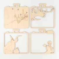 Роспись по дереву на новый год &laquo;Волшебство&raquo;, новогодний набор для творчества