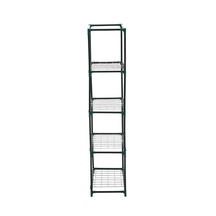 Парник-стеллаж 4 полки (сетка) 46*24*105 см, пвх пленка, мет. труба d-12 мм