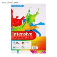 Бумага цветная А4, 250 листов Calligrata Интенсив, 5 цветов, 80 г/м&sup2;