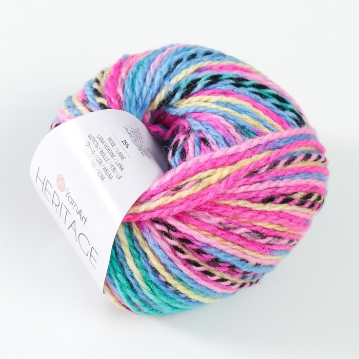 Пряжа Пряжа "Heritage" 75% акрил, 25% шерсть 125м/50гр (342 попугай)