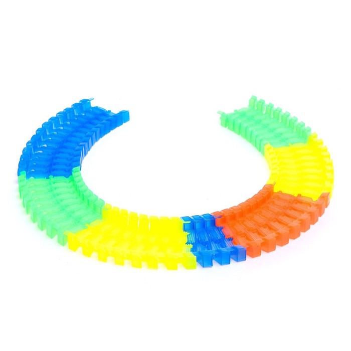 Автотрек &laquo;Магический Трек&raquo;, гибкий, светится в темноте, 56 деталей