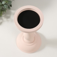 Подсвечник дерево на 1 свечу "Оскар" светло-розовая пудра 20х10,3х10,3 см Подсвечник дерево на 1 свечу "Оскар" светло-розовая пудра 20х10,3х10,3 см