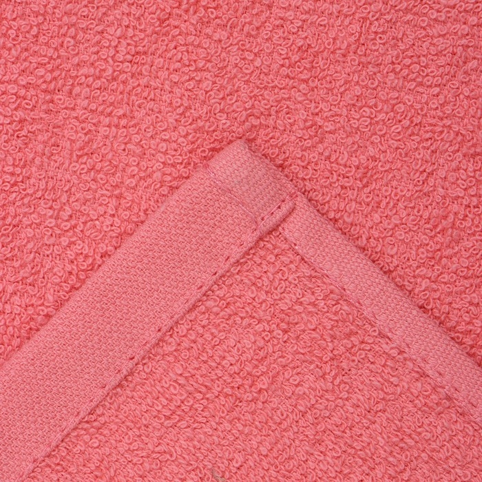 Салфетка махровая 30х50см, коралл, 360г/м, хл100%