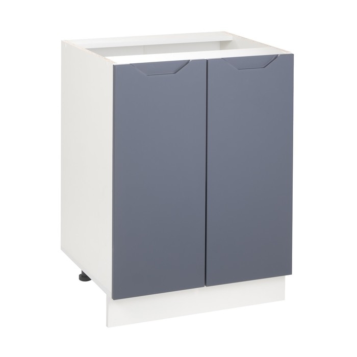 Шкаф напольный 600 Хельга, 600х500х824, Белый/Маренго софт МДФ Шкаф напольный 600 Хельга, 600х500х824, Белый/Маренго софт МДФ