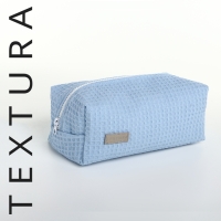 Косметичка на молнии TEXTURA, цвет голубой Косметичка на молнии TEXTURA, цвет голубой