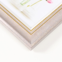 Фоторамка пластик 10х15 см "Дора" мокко с золотом 19,7х14,6х1,4 см