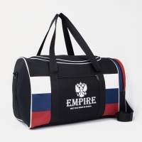 Сумка спортивная на молнии, наружный карман, длинный ремень, большой размер, цвет чёрный Сумка спортивная на молнии, наружный карман, длинный ремень, большой размер, цвет чёрный