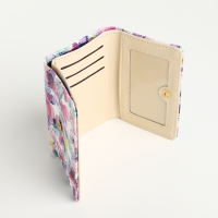 Кошелёк женский на кнопке, цвет разноцветный Кошелёк женский на кнопке, цвет разноцветный