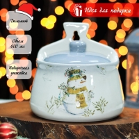 Солонка Доляна «Рождественский снеговик», 600 мл, 14×10×14 см Солонка Доляна «Рождественский снеговик», 600 мл, 14×10×14 см