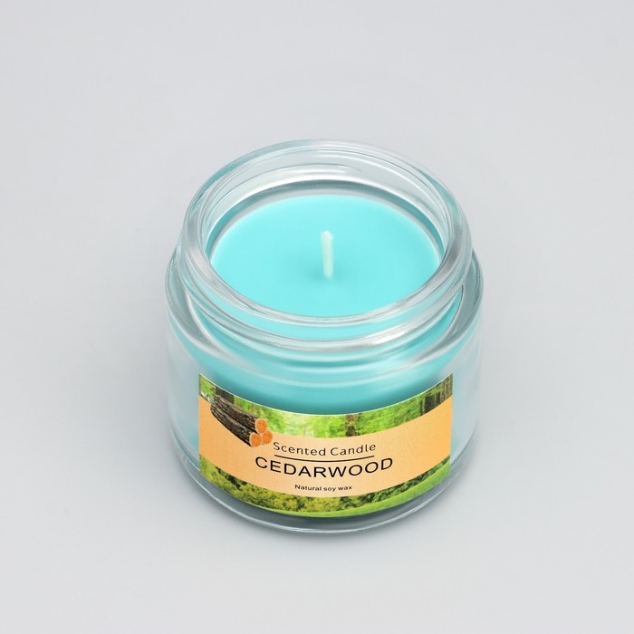 Свеча ароматическая "Cedarwood", 5*5см, 140 гр