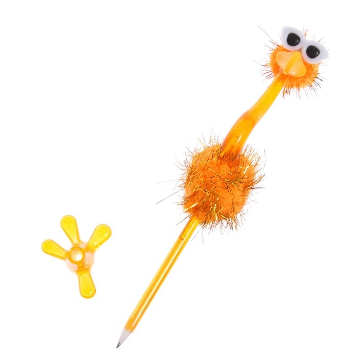 Ручка-прикол Calligrata Ручка-прикол Calligrata "Страус в очках", шариковая, МИКС