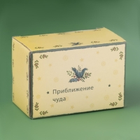 Новогодний набор для специй Доляна &laquo;Приближение чуда&raquo;, 3 предмета: солонка 80 мл, перечница 80 мл, подставка, керамика, цвет белый