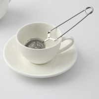 Ситечко для чая Доляна «Ёлочка», 16,5 см, цвет серебристый Ситечко для чая Доляна «Ёлочка», 16,5 см, цвет серебристый