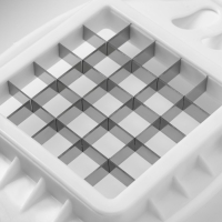 Овощерезка Доляна &laquo;Кубик&raquo;, 17 см, с ручками, цвет белый