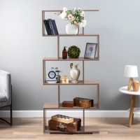 Стеллаж Змейка, 1666х250х750, ясень тёмный