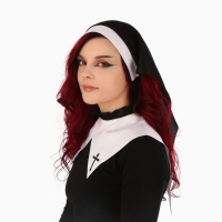 Карнавальный набор &laquo;Монашка&raquo;, головной убор: платок, воротник, чулки