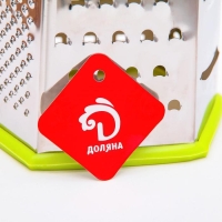 Тёрка шестигранная Доляна, 25&times;14,5&times;11 см, цвет МИКС