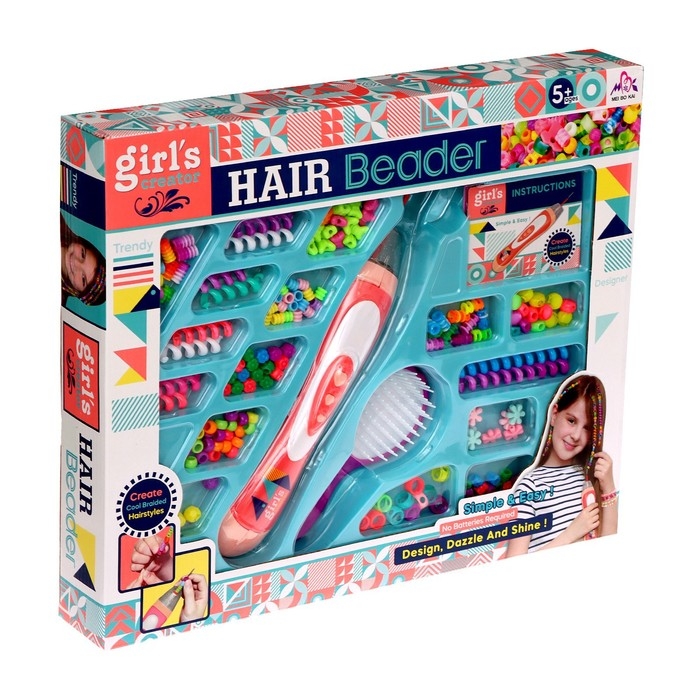 Набор парикмахера &laquo;Креатив&raquo; с аксессуарами для волос + аппарат для плетения