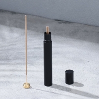 Пенал для хранения благовоний, черный, металл, с благовониями Пенал для хранения благовоний, черный, металл, с благовониями