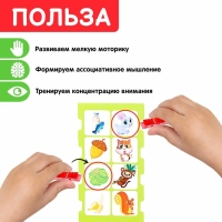 IQ-игра с прищепками «Ассоциации», парочки, половинки, по методике Монтессори IQ-игра с прищепками «Ассоциации», парочки, половинки, по методике Монтессори