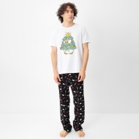 Пижама мужская KAFTAN "С НГ короч", р.52