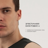 Майка мужская, базовая, размер M (48), цвет зеленый