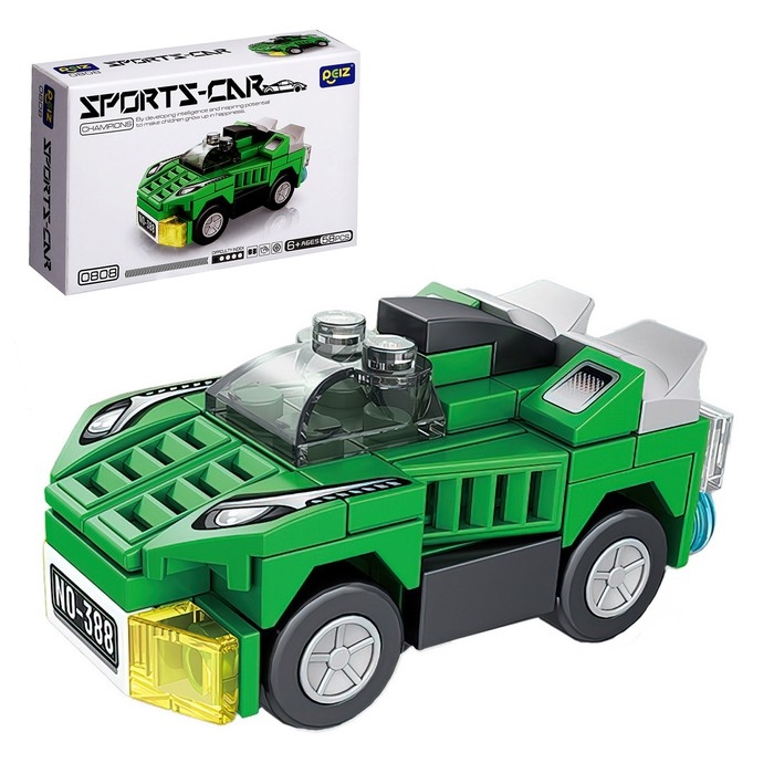 Конструктор Гонка «Спорткар», 58 деталей Конструктор Гонка «Спорткар», 58 деталей