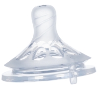 Соска на  бутылочку, антиколиковая, от 0 мес., M&B Natural, широкое горло,  медленный поток, &Oslash;50 мм., 2 шт.