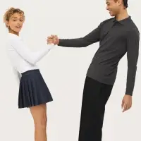 Рубашка поло женская с длинным рукавом Perfect LSL Women черная, размер L